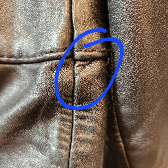 Michael Kors Leather Moto Jacket, Black, Size US M - Picture 15 of 15